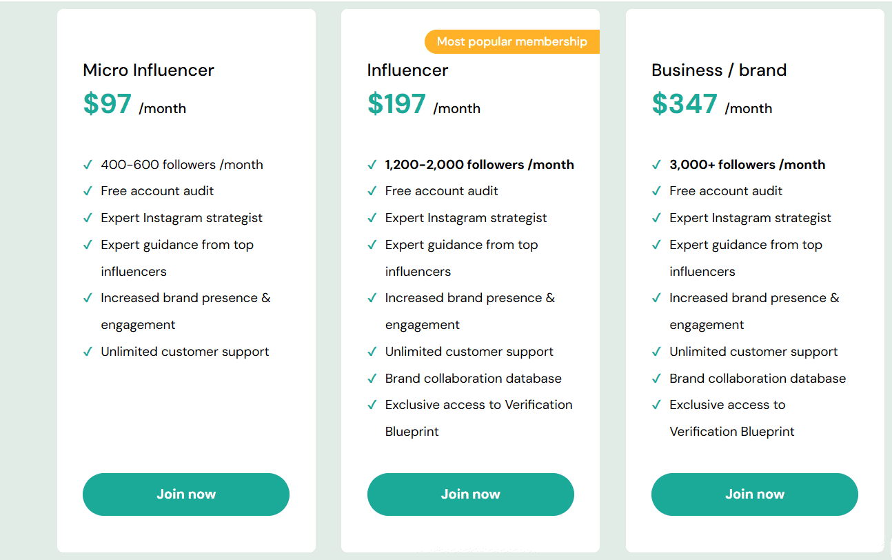 Trusy Social payment plans