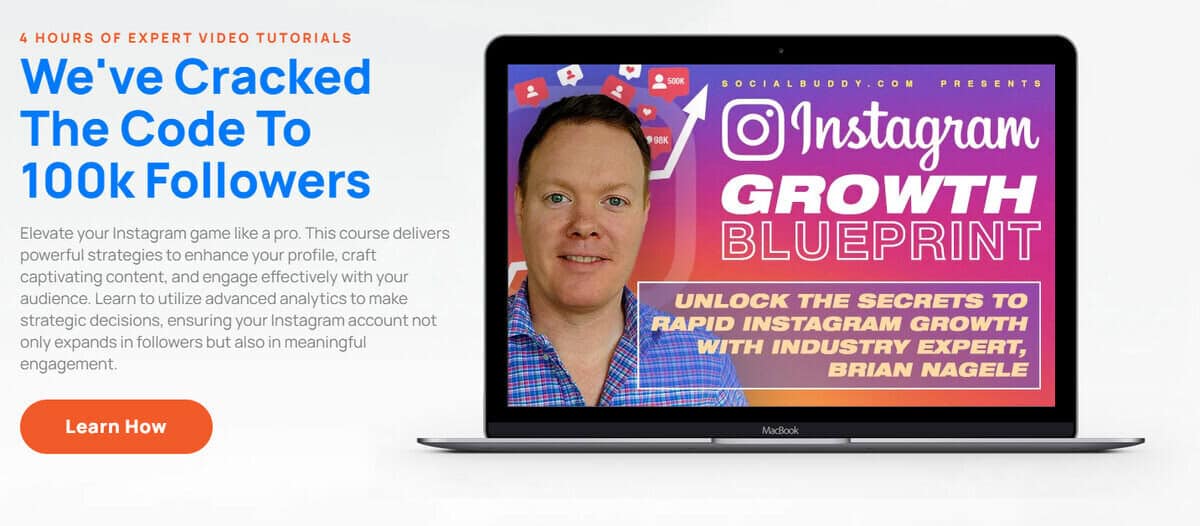 instagram growth tool tutorial page