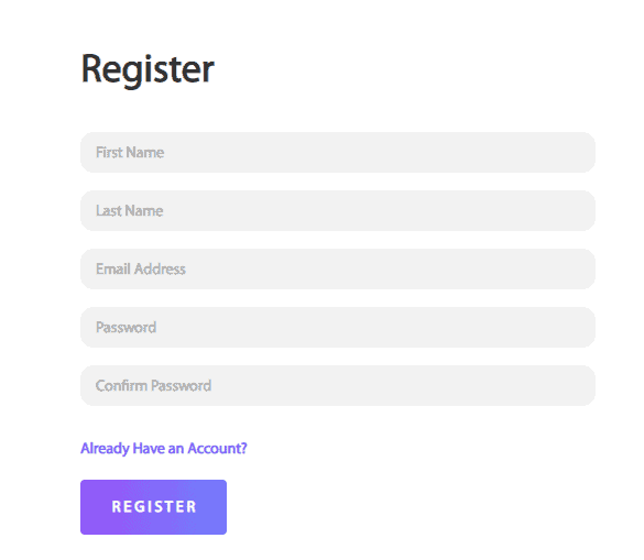 A screenshot of Zoom Proxies’ registration form