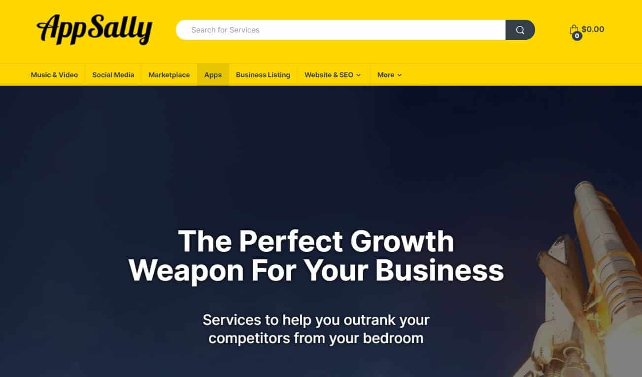 appsally homepage