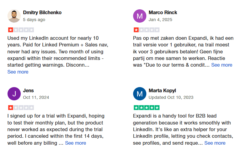 customer feedback trustpilot