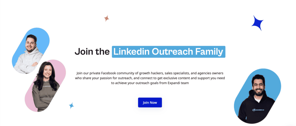 expandi linkedin outreach page screen