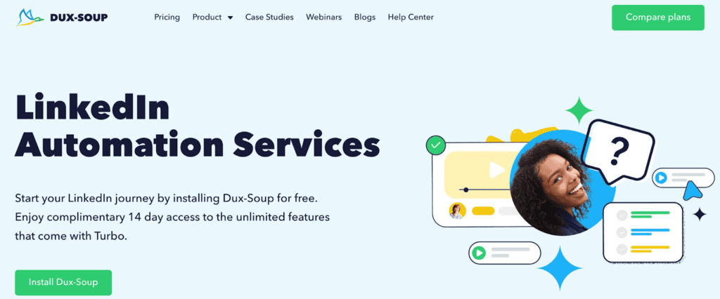 Linkedin automation services dux soup