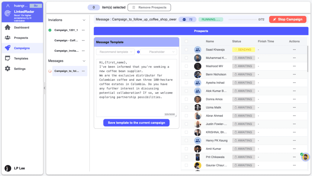 Linked radar analytics and Reporting