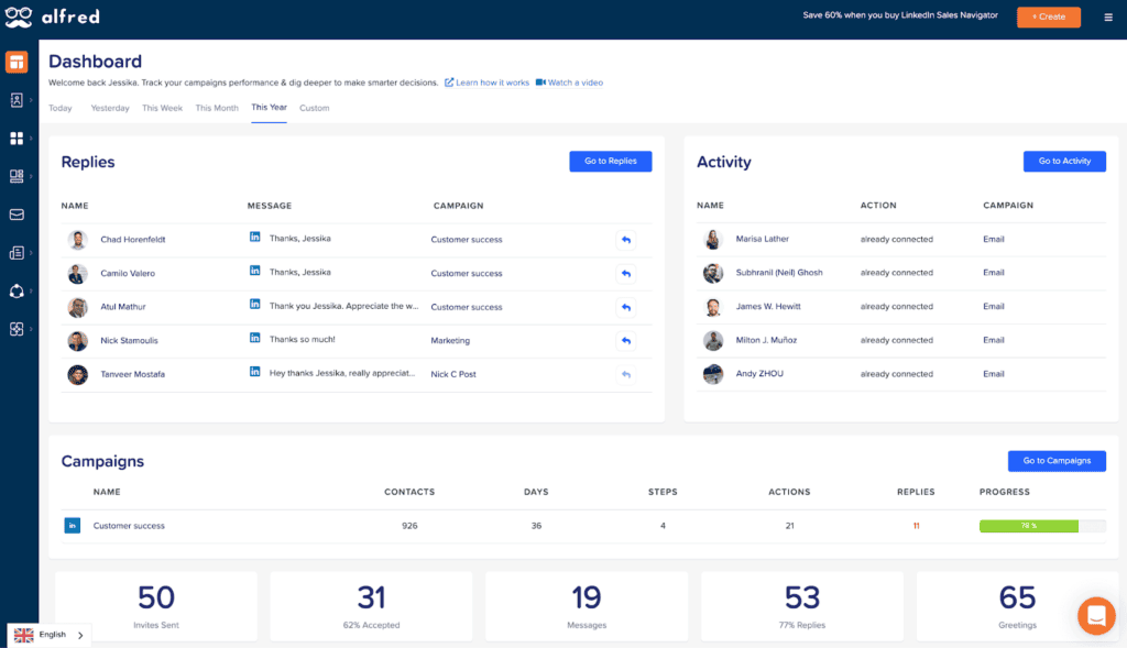 Dripify vs. Meet Alfred linkedin automation tool comparison