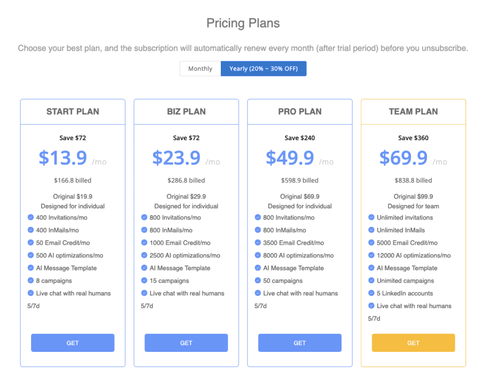 automation tool pricing plans