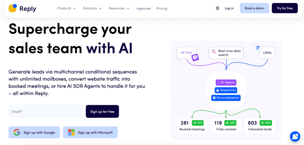 Reply.io Review linkedin automation tool dashboard page