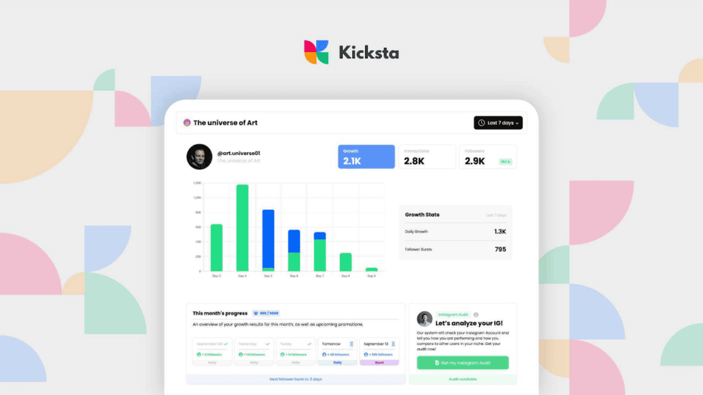 kicksta instagram growth tool