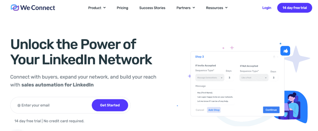 We-connect LinkedIn automation tool