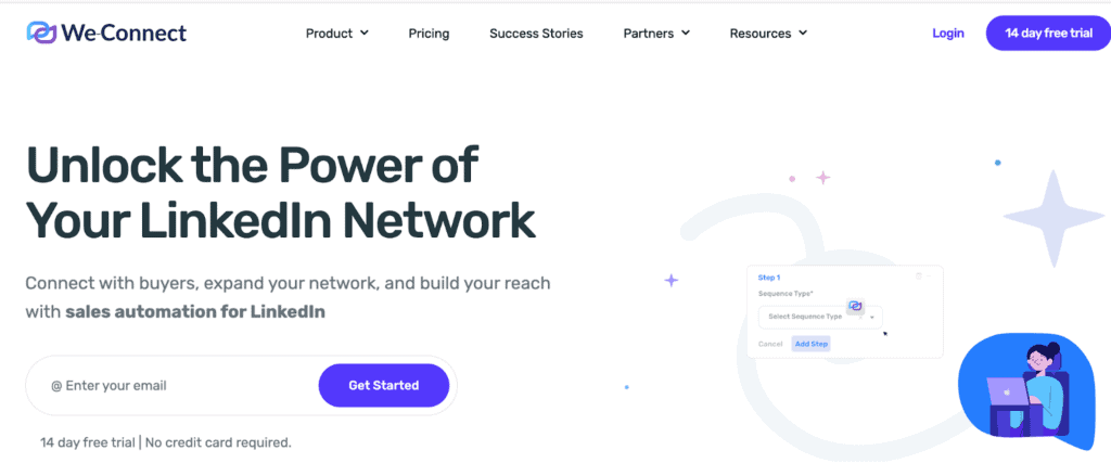 We-Connect dashboard sales automation