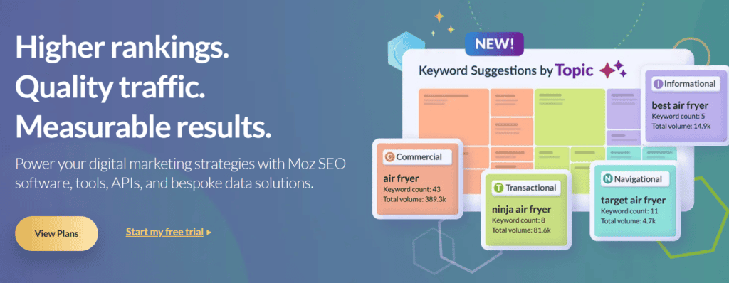 SEO review tool Moz