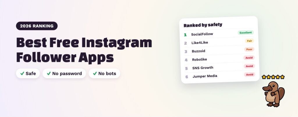 Best free Instagram follower apps 2026 ranked by safety