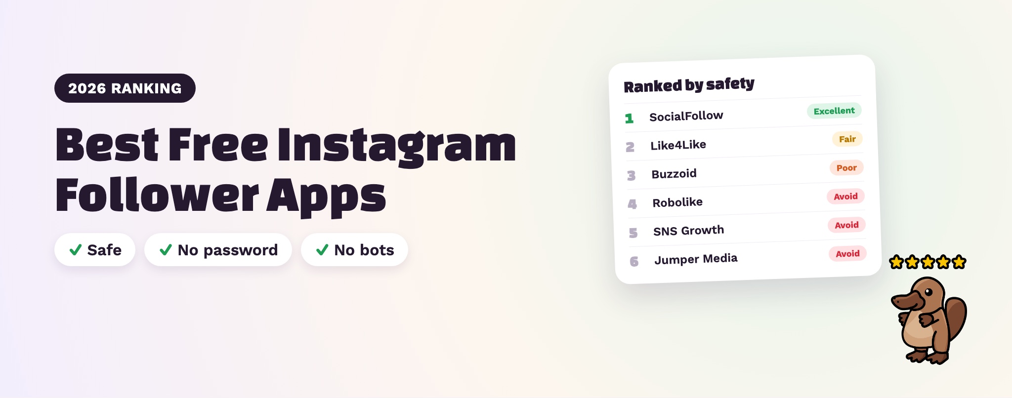 Best free Instagram follower apps 2026 ranked by safety